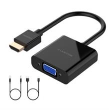 مبدل HDMI به VGA لنشن مدل CB-HV-MUA-BLK با خروجی صدا و شارژر